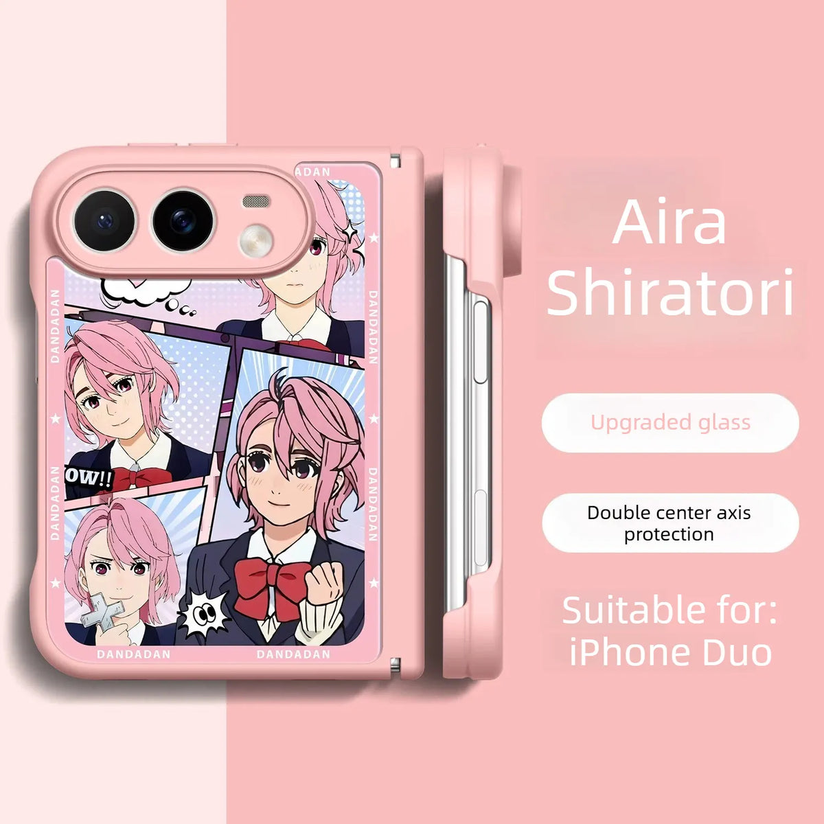 Dandadan Anime iPhone Duo Case Glass Magsafe Phone Case