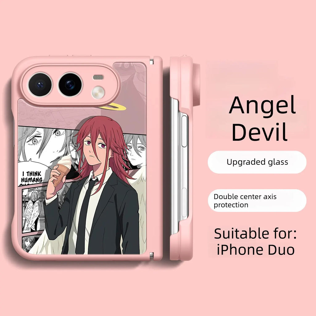 Chainsaw Man Anime iPhone Duo Glass Magsafe Phone Case