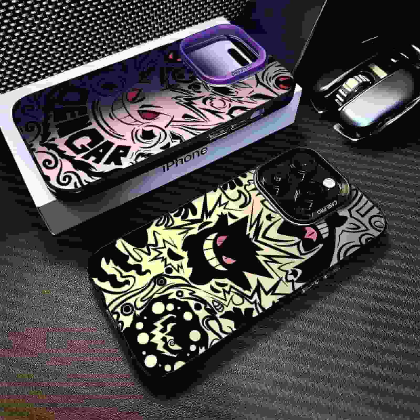 Anime Dickens Gengar Matte Phone Case iPhone - HelloAnimeCases