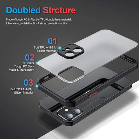 Anime Frosted Clear Phone Case for iPhone - HelloAnimeCases