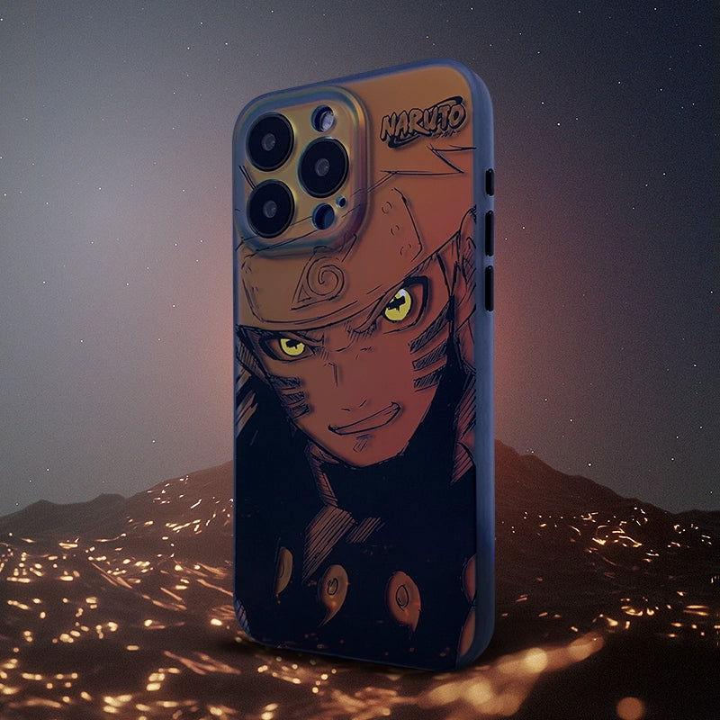 Anime Naruto Phone Case Cover Gradient Laser - HelloAnimeCases