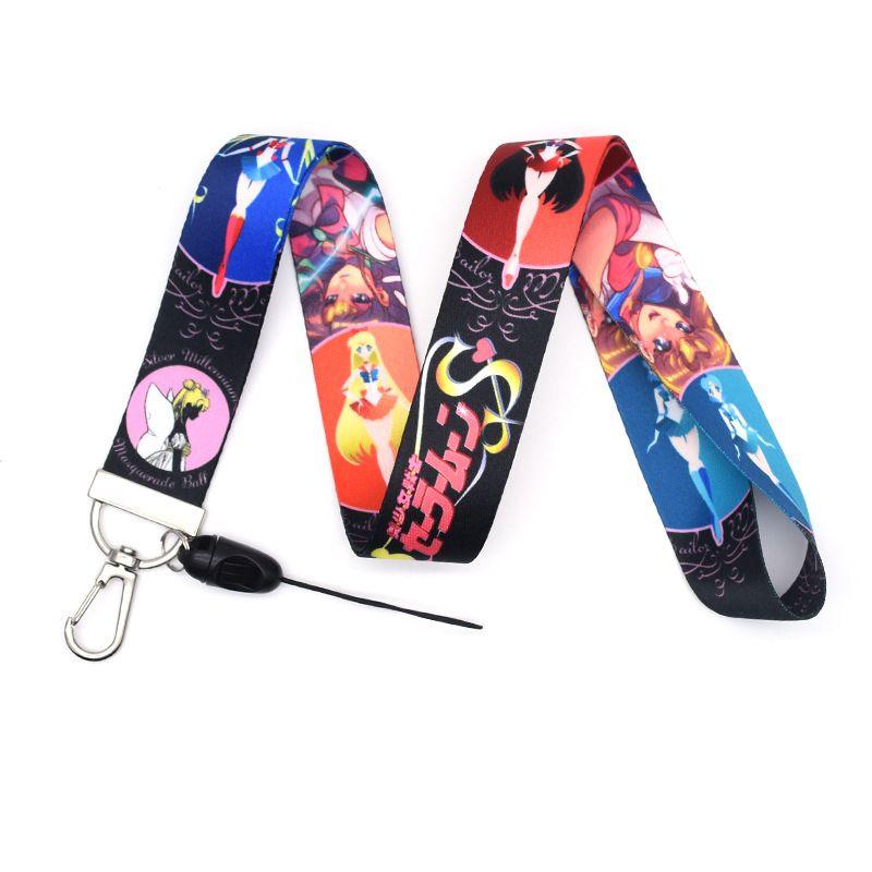 Anime Sailor Moon Phone Straps Neck Rope Key Chain Anti-lost Pendant Jewelry - HelloAnimeCases