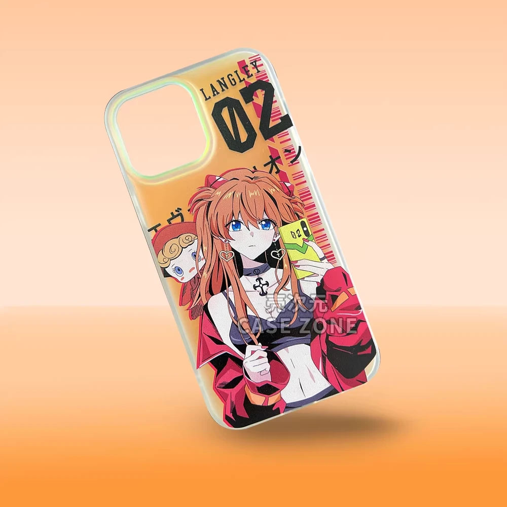 Neon Genesis Evangelion Asuka Langley Soryu Gradient Matte Phone Case