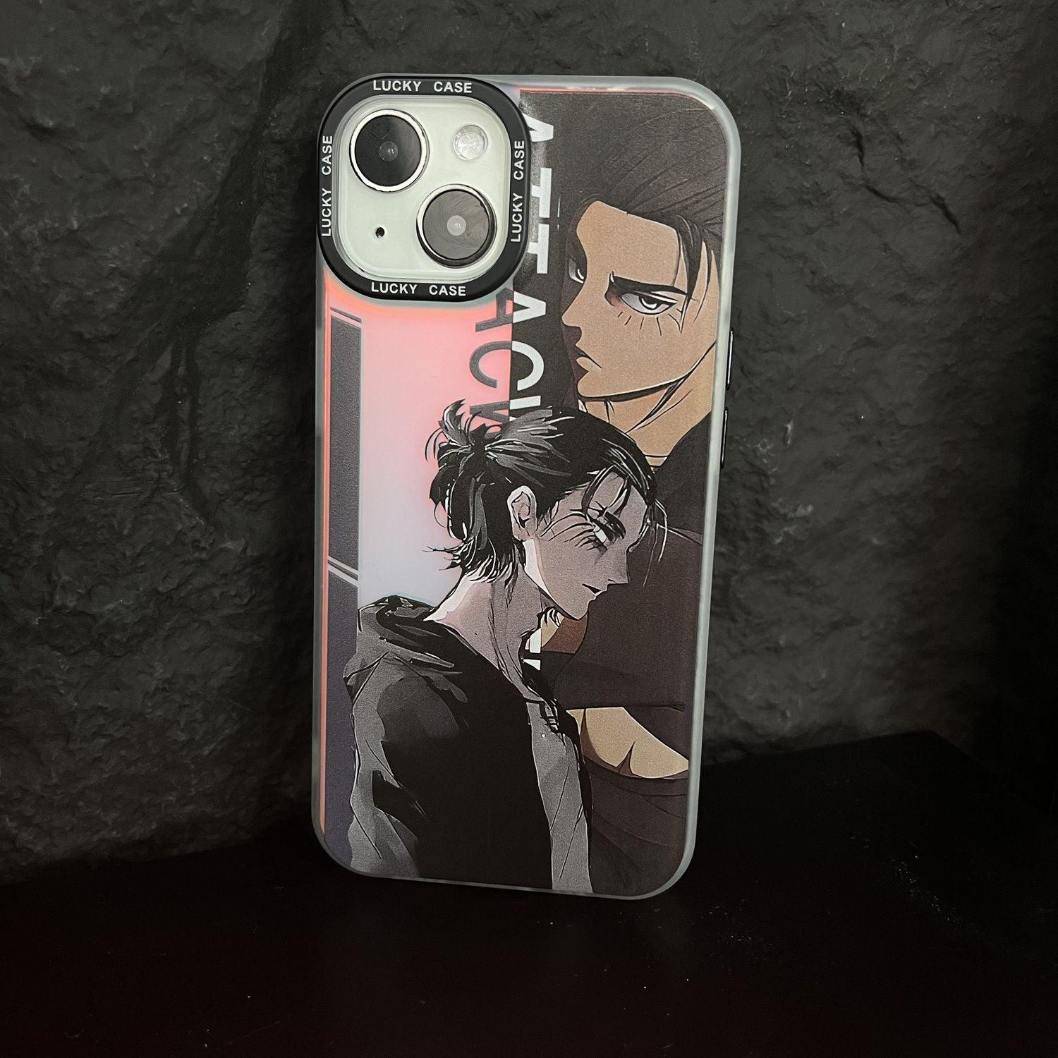 Attack on Titan Eren Yeager Laser Anime Case Anti-drop for IPhone - HelloAnimeCases