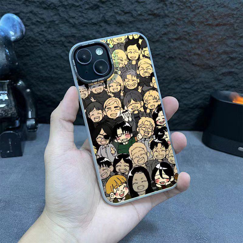 Attack on Titan Laser Anime Phone Case for iPhone 16 Series