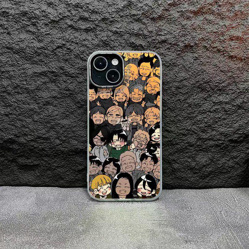 Attack on Titan Laser Anime Phone Case for iPhone 16 Series