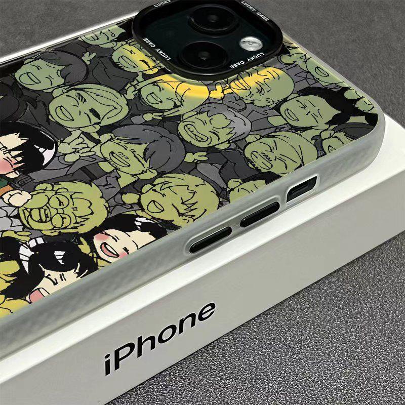 Attack on Titan Laser Anime Phone Case for iPhone 16 Series - HelloAnimeCases
