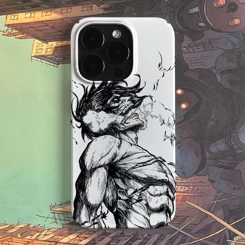 Attack on Titan Phone Case Dark Manga Style - HelloAnimeCases