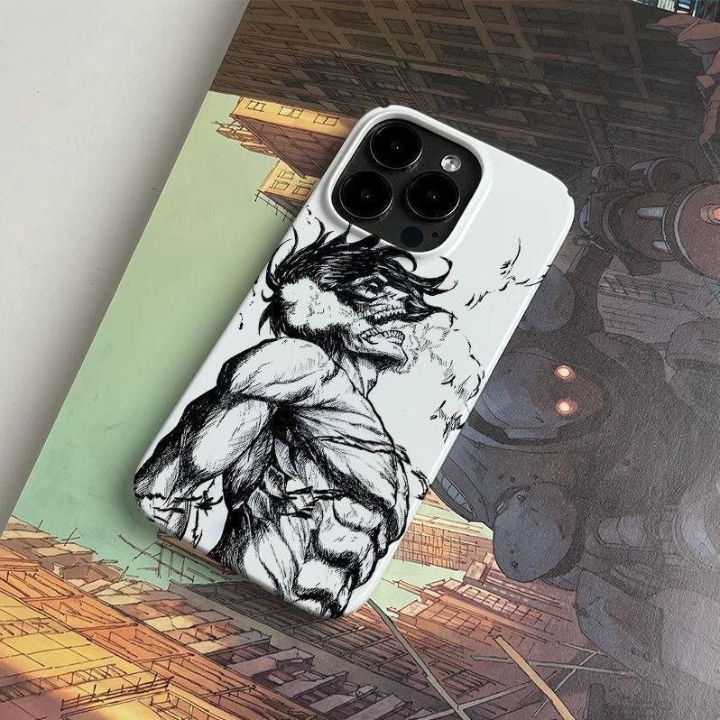 Attack on Titan Phone Case Dark Manga Style - HelloAnimeCases