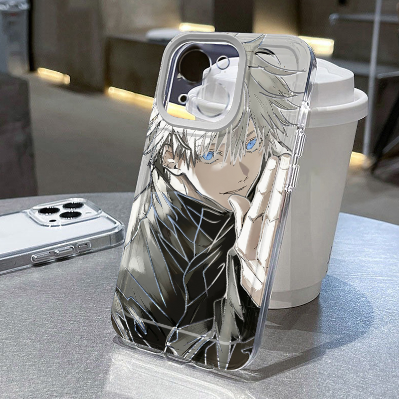 Gojo Clear Anime Phone Case Anti-drop