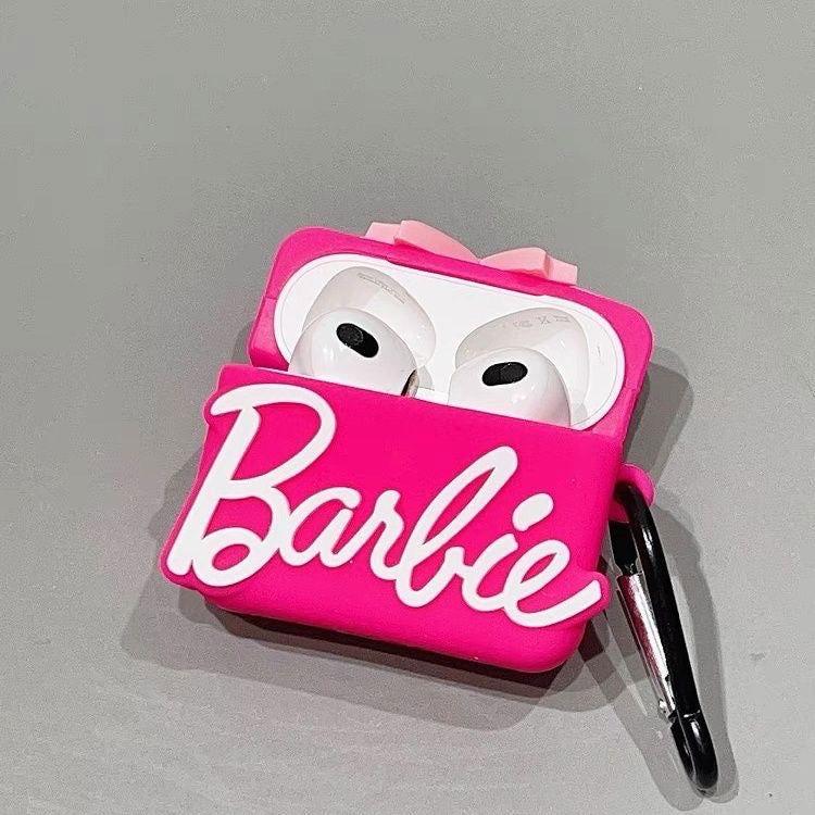Barbie Pink AirPods Case with Keychain Loop - HelloAnimeCases