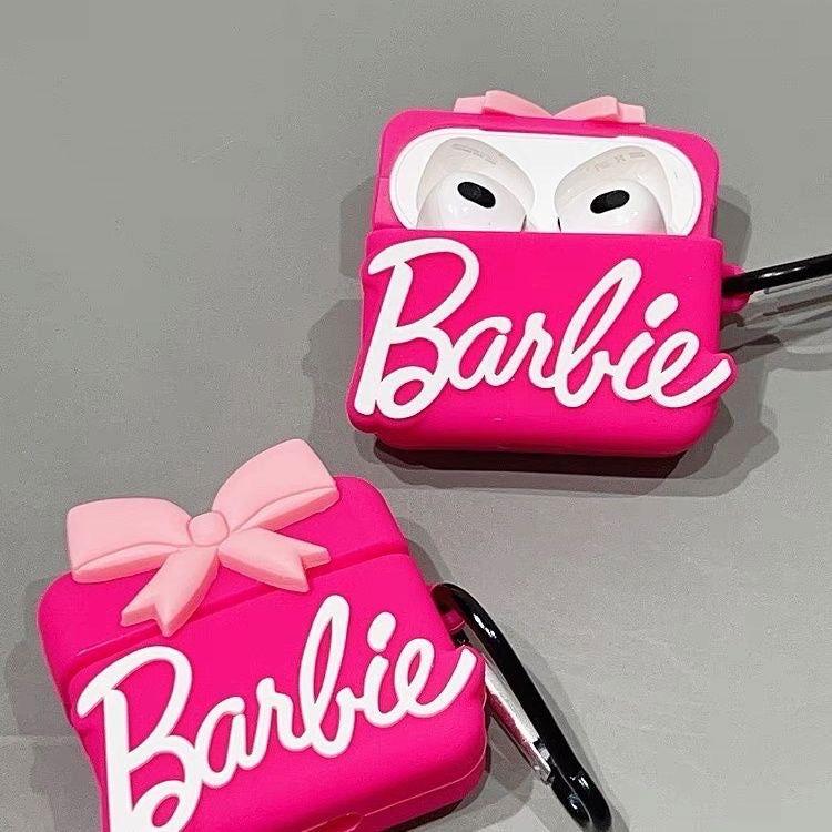 Barbie Pink AirPods Case with Keychain Loop - HelloAnimeCases