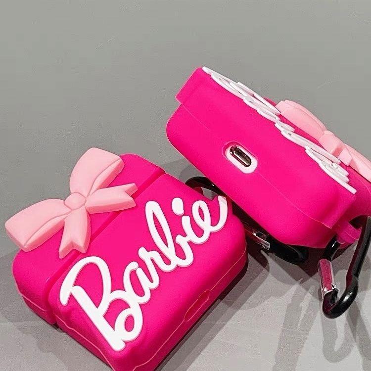 Barbie Pink AirPods Case with Keychain Loop - HelloAnimeCases