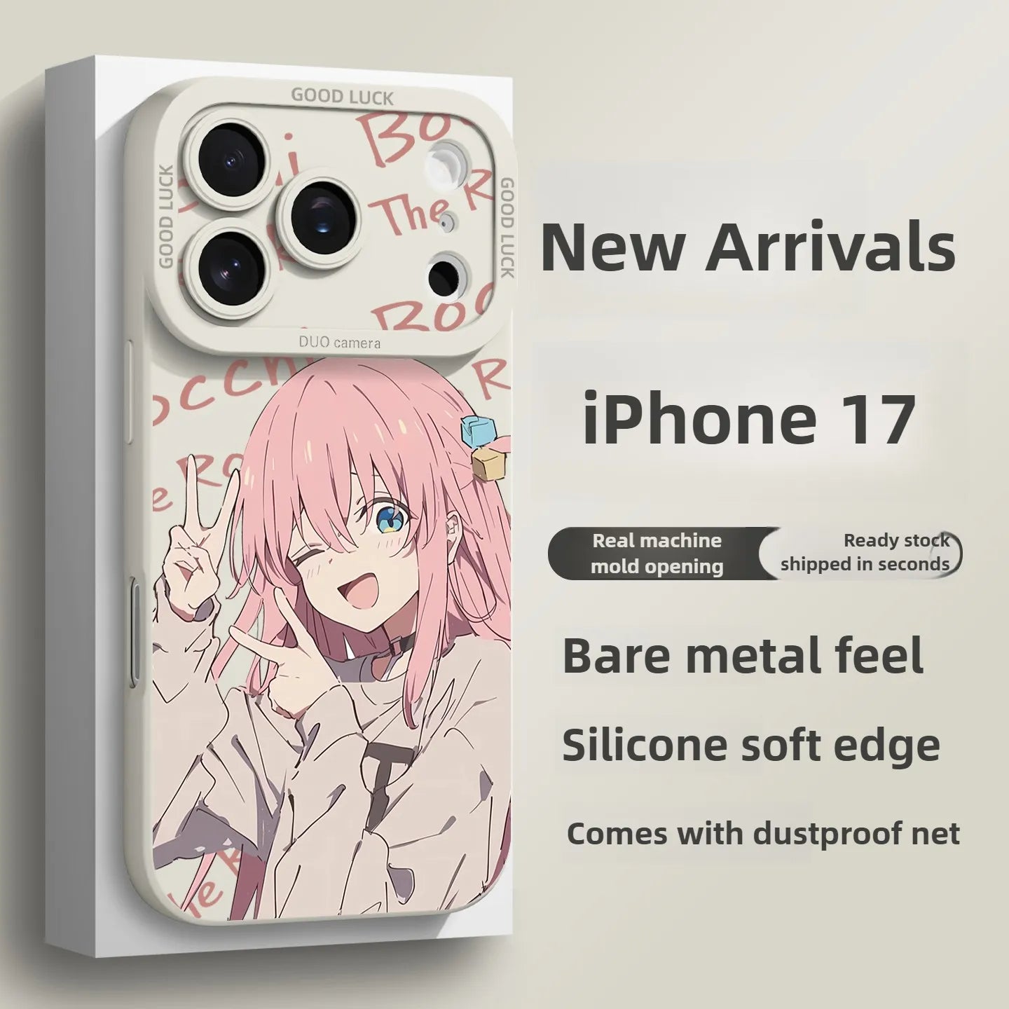 Funda de silicona para iPhone 17 de One Piece Brook Anime