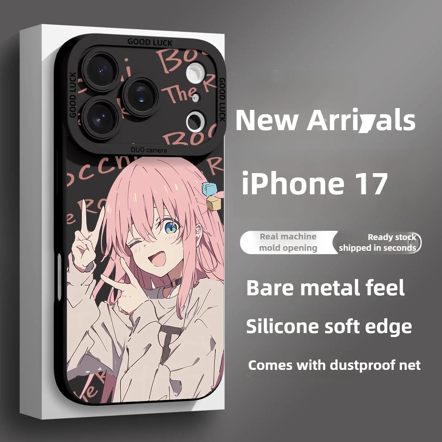 Funda de silicona para iPhone 17 de One Piece Brook Anime