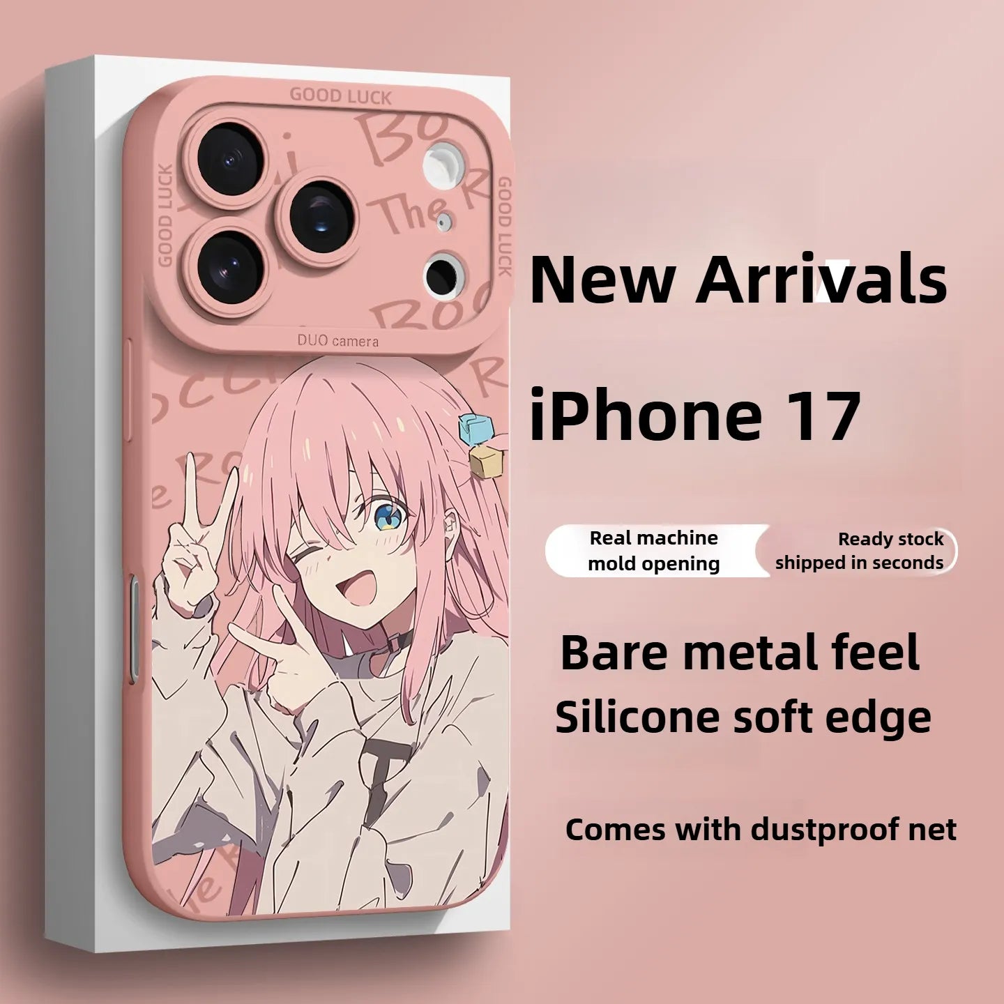 Funda de silicona para iPhone 17 de One Piece Brook Anime