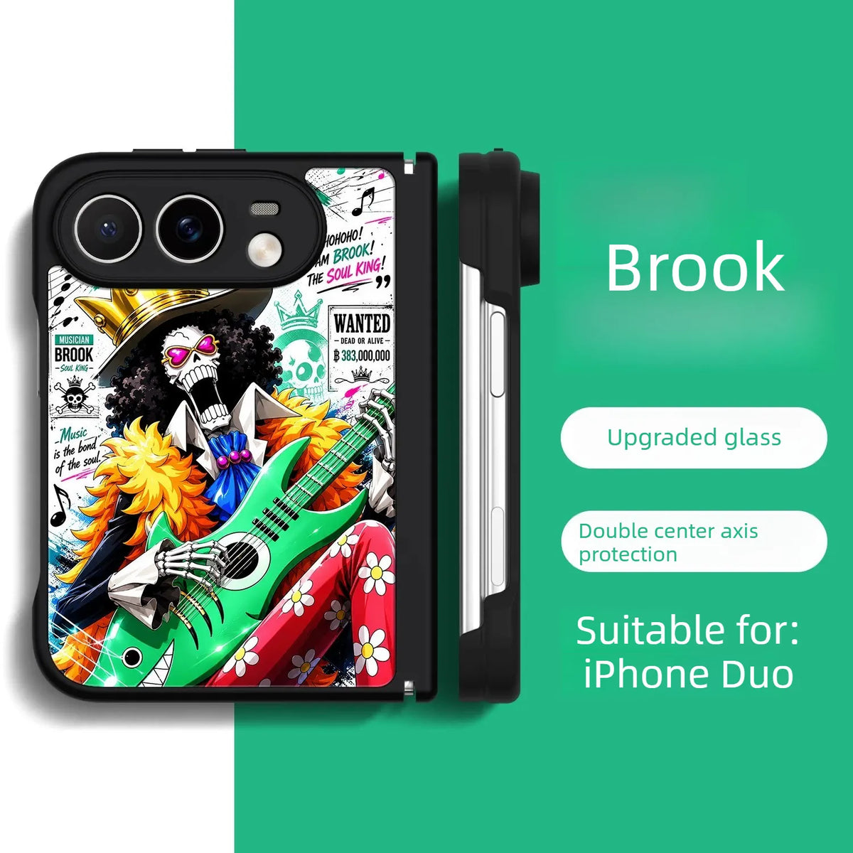 ONE PIECE Anime iPhone Duo Case Glass Magsafe Phone Case Cover