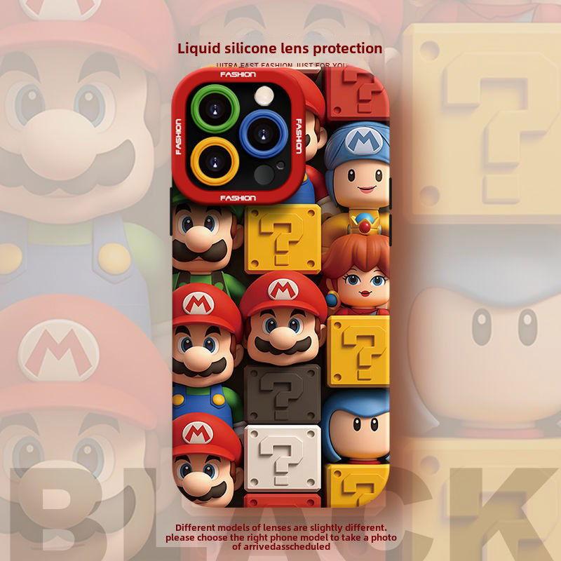 Building Block Mario Phone Case iPhone - HelloAnimeCases