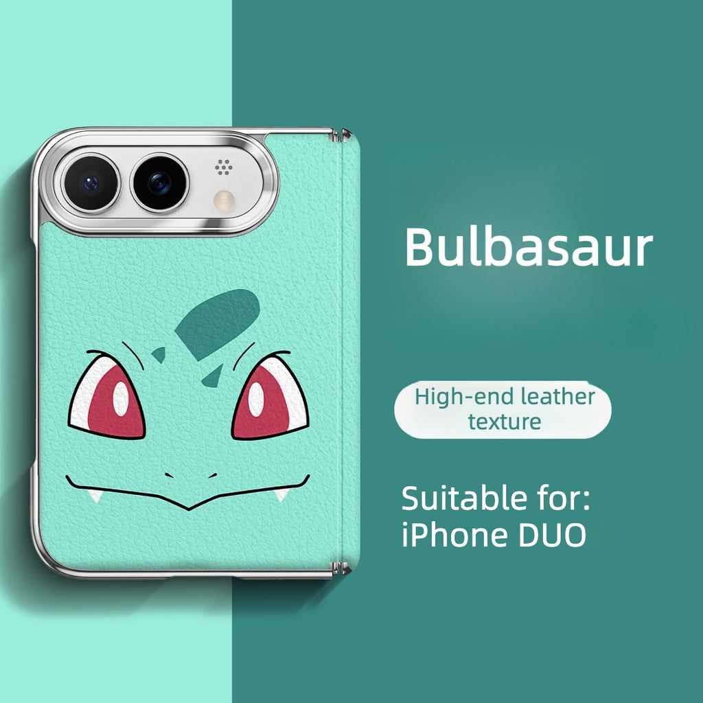 Pokemon iPhone Duo Leather Magsafe Phone Case with Kickstand