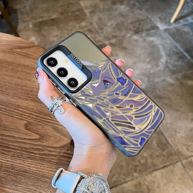 Frieren Holographic Silicone Colorful Phone Case for The Samsung Galaxy