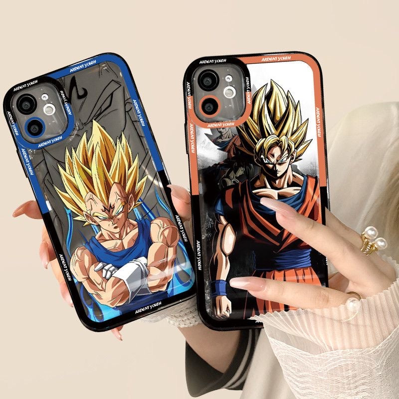 Funda transparente para teléfono Dragon Ball Z Goku Vegeta Saiyan