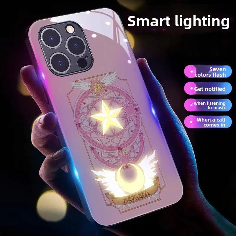 Cardcaptor Sakura Light Up Glowing Anime Phone Case