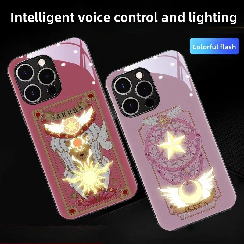 Cardcaptor Sakura Light Up Glowing Anime Phone Case