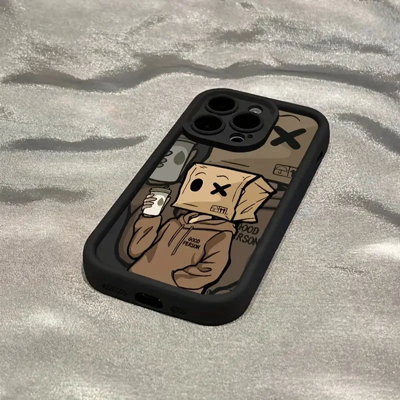 Carton Man Silicone Phone Case for IPhone