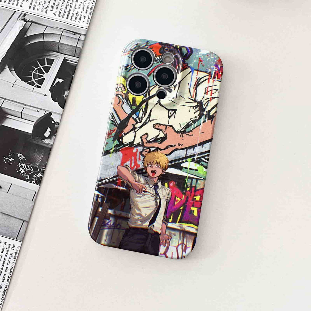 Funda protectora para iPhone con diseño de Chainsaw Man Reze