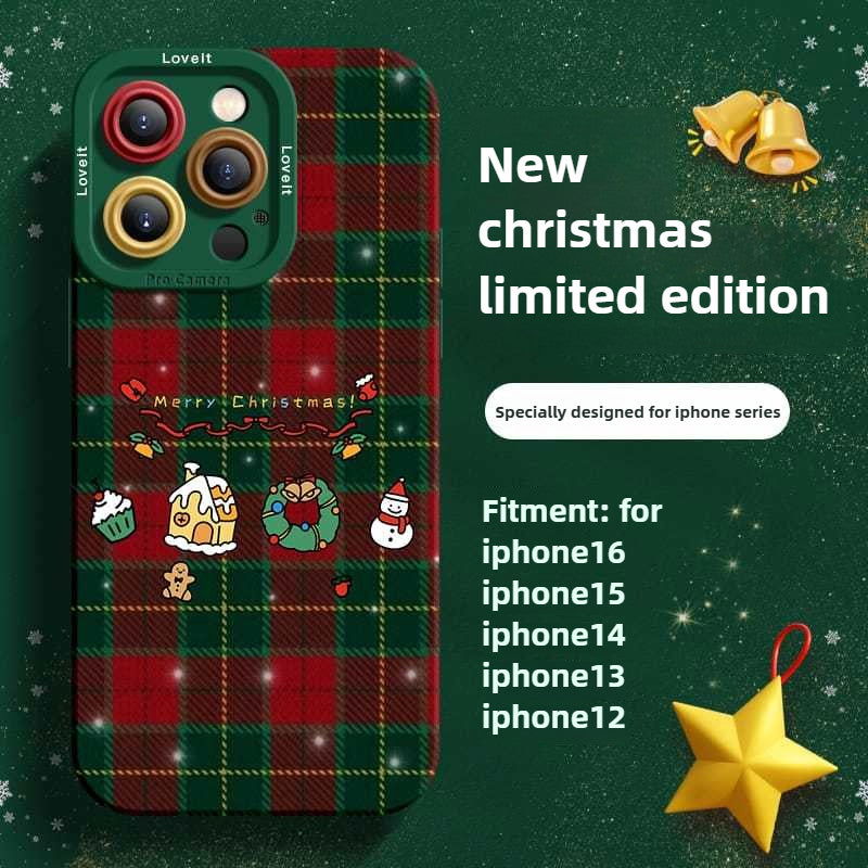 Christmas Apple Silicone Protective Case