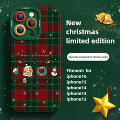 Christmas Apple Silicone Protective Case