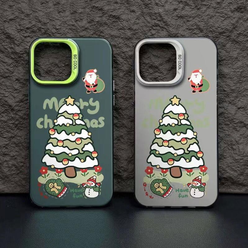 Christmas Snowman Matte Apple Phone Case - HelloAnimeCases