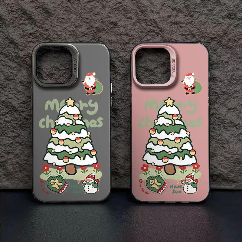 Christmas Snowman Matte Apple Phone Case - HelloAnimeCases