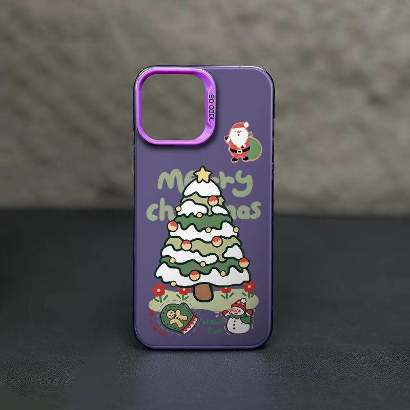 Christmas Snowman Matte Apple Phone Case - HelloAnimeCases