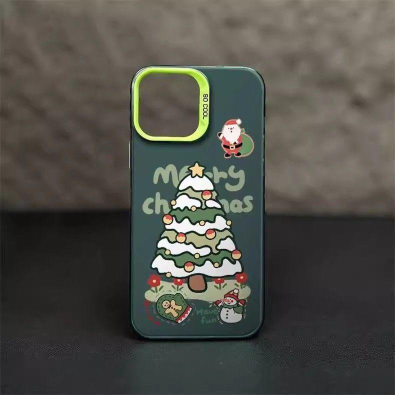 Christmas Snowman Matte Apple Phone Case - HelloAnimeCases