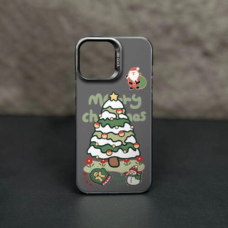 Christmas Snowman Matte Apple Phone Case - HelloAnimeCases