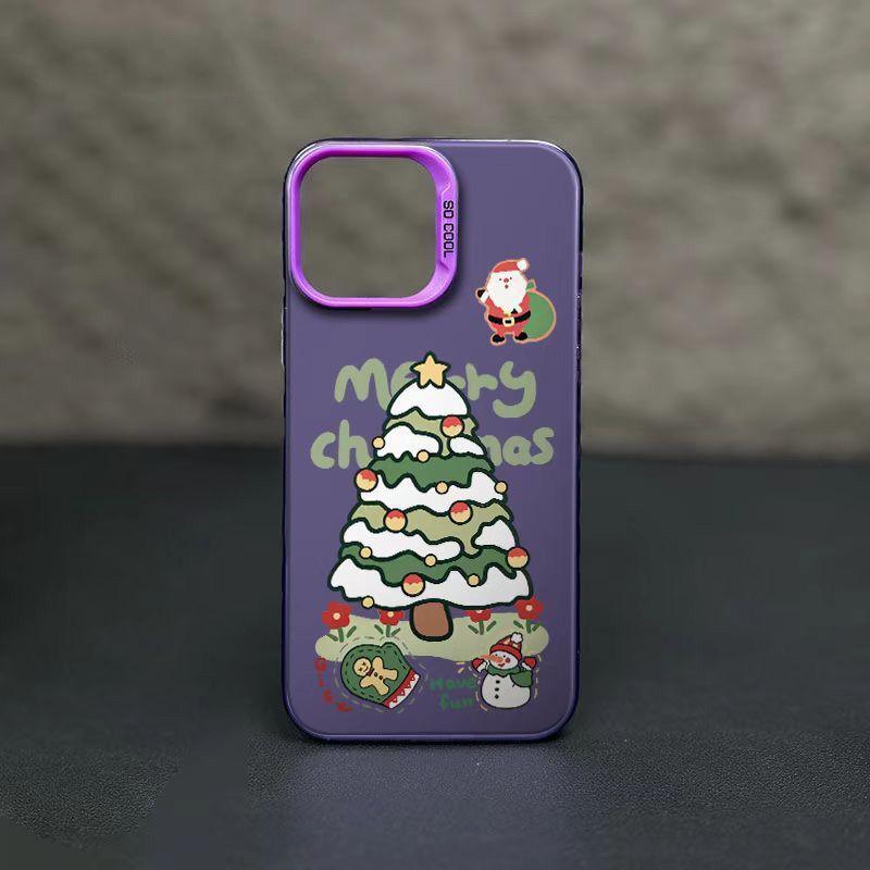 Christmas Snowman Matte Apple Phone Case - HelloAnimeCases