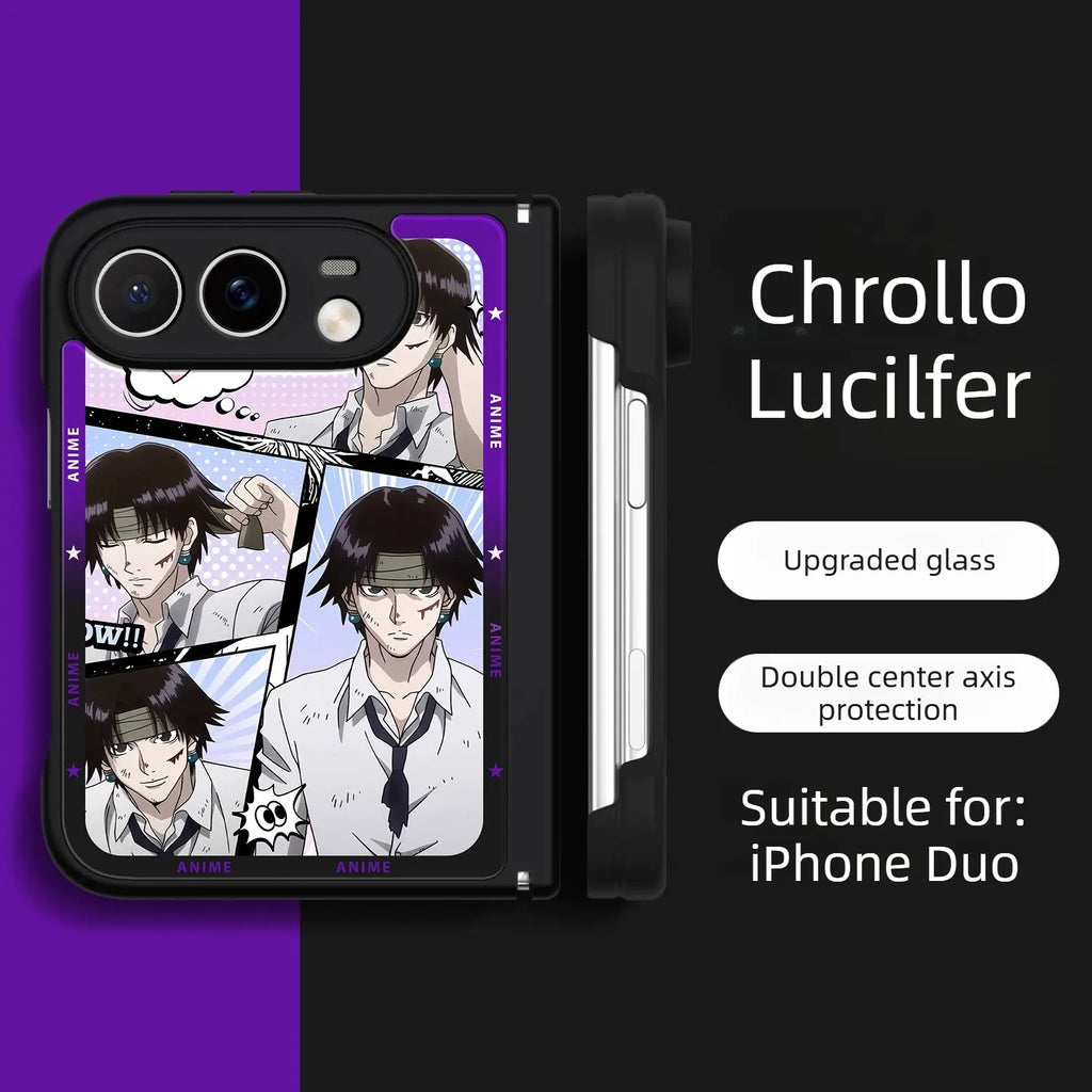 HUNTER×HUNTER Anime iPhone Duo Magsafe Case Glass Magsafe Phone Cases
