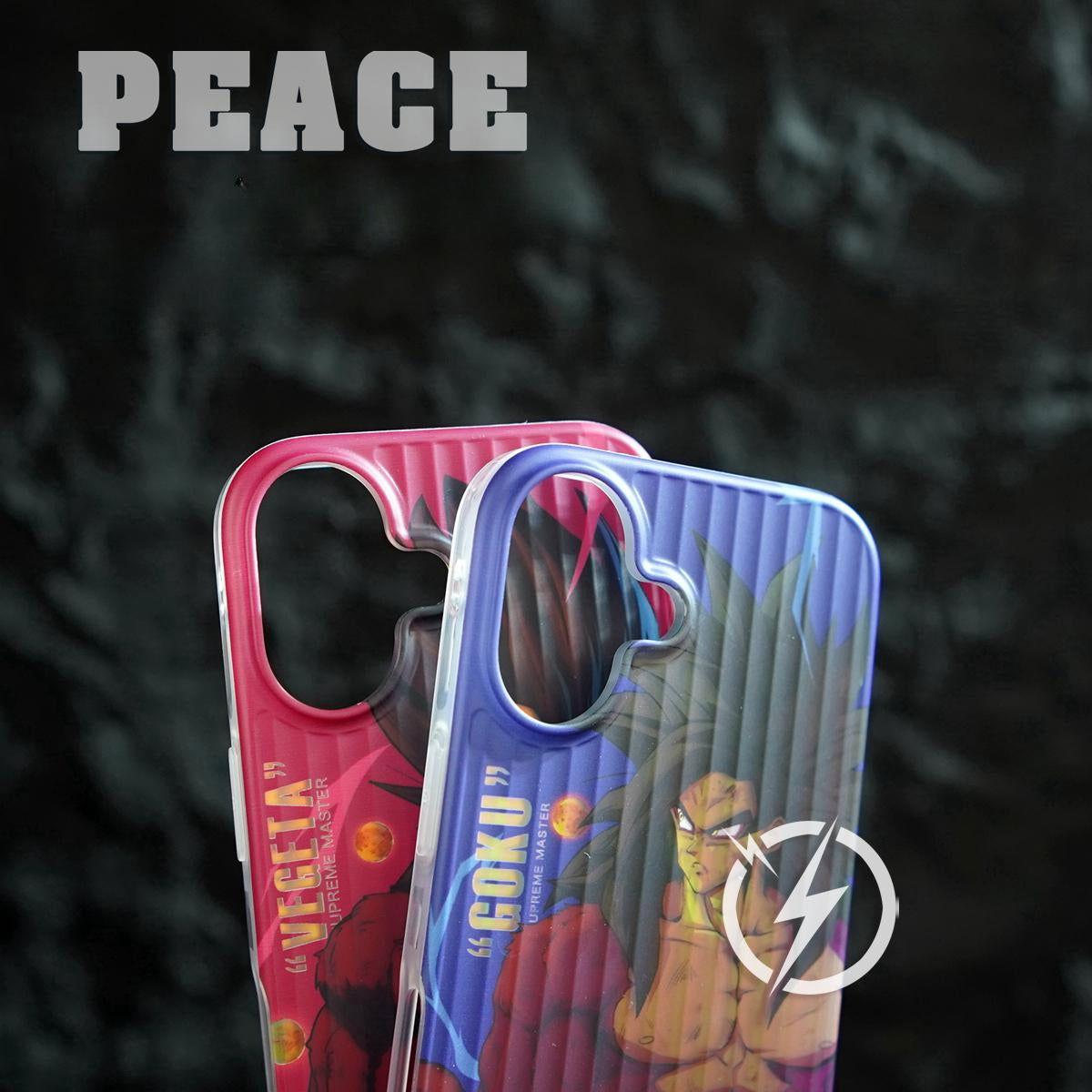 Colorful Gradient Super Saiyan 4 Phone Case- Goku & Vegeta