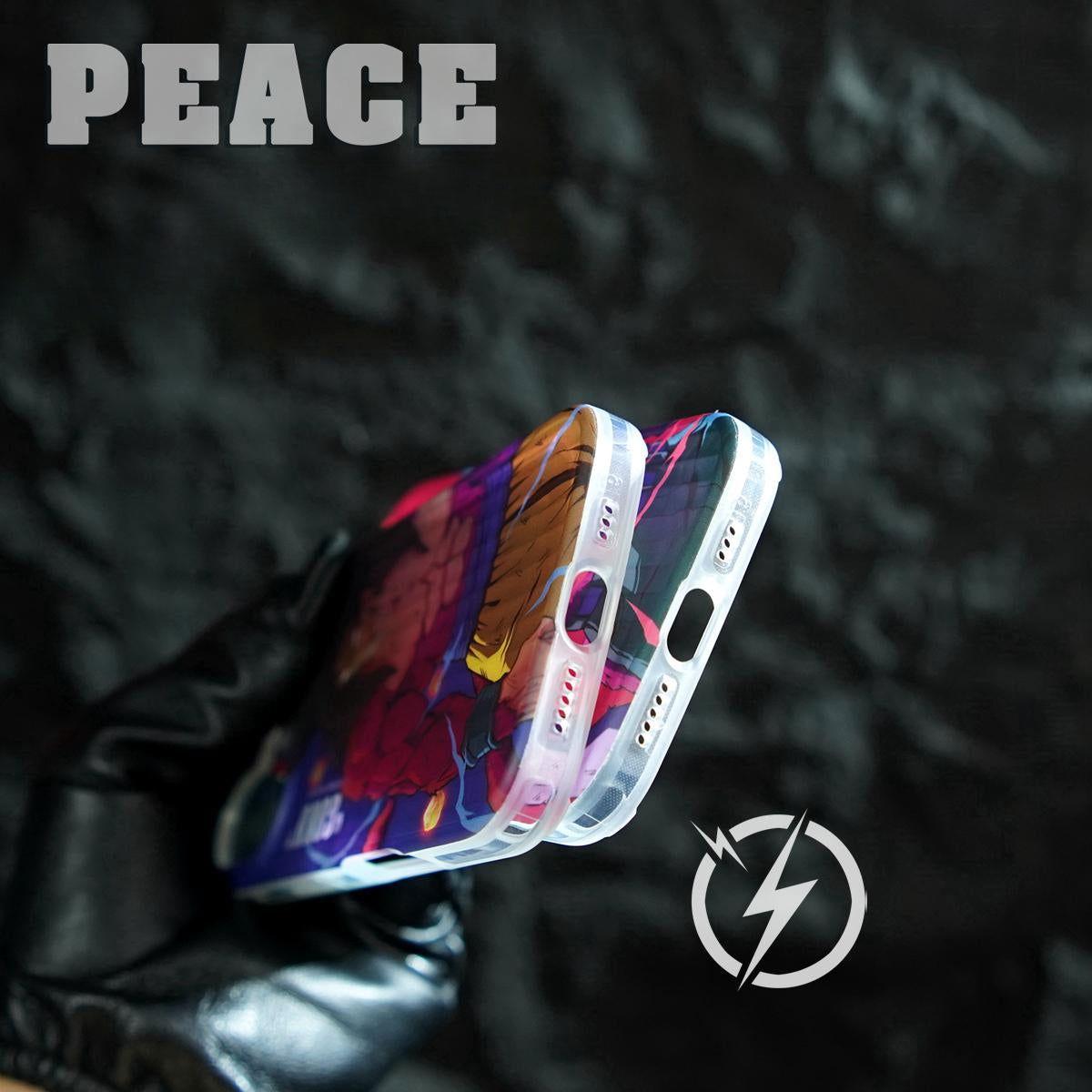 Colorful Gradient Super Saiyan 4 Phone Case- Goku & Vegeta