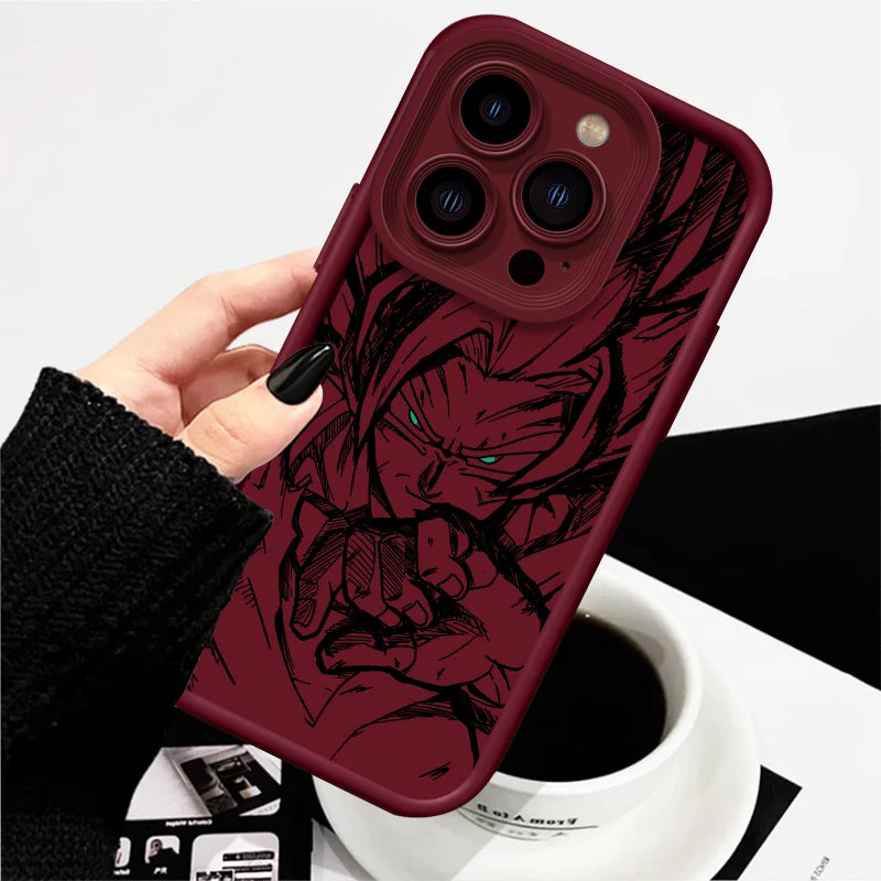 Dragon Ball Z Saiyan Eye Ladder Phone Cases For Apple iPhone