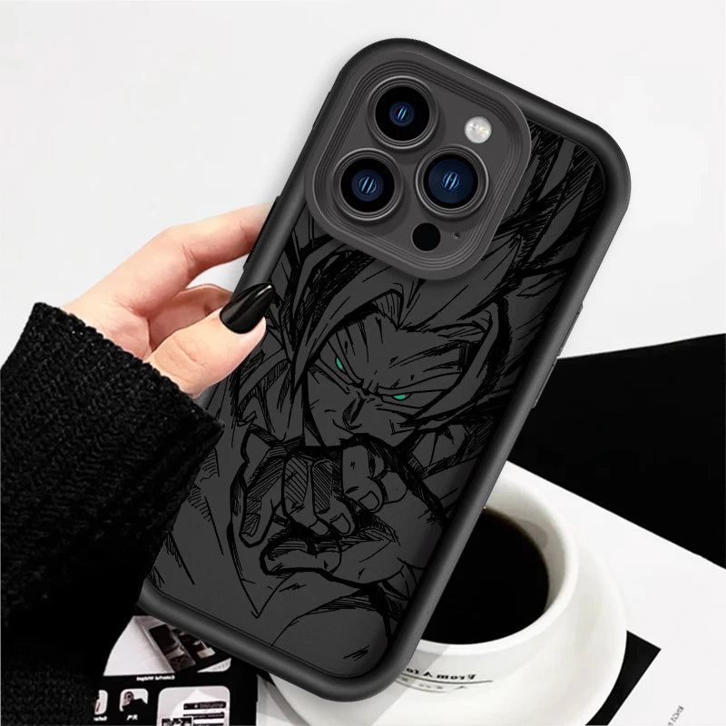 Dragon Ball Z Saiyan Eye Ladder Phone Cases For Apple iPhone