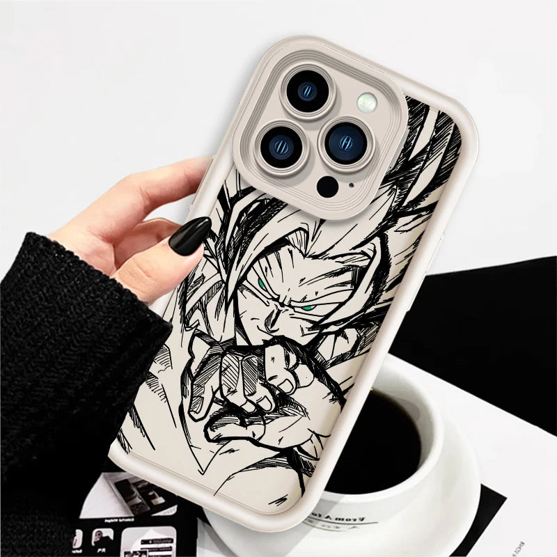 Dragon Ball Z Saiyan Eye Ladder Phone Cases For Apple iPhone