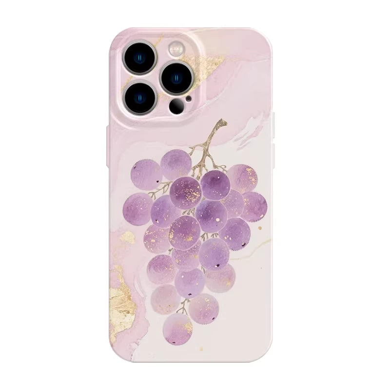 Cute Watercolor Grape iPhone Case