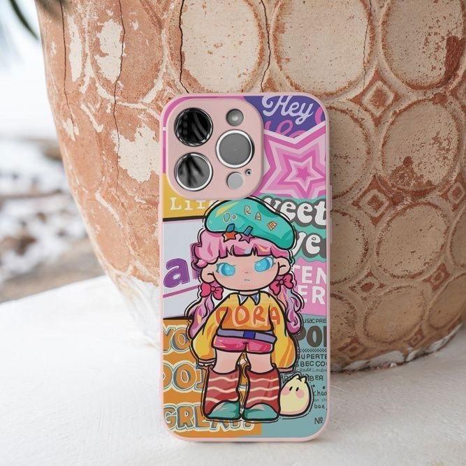 Cute Carton Phone Case Cool Girl - HelloAnimeCases