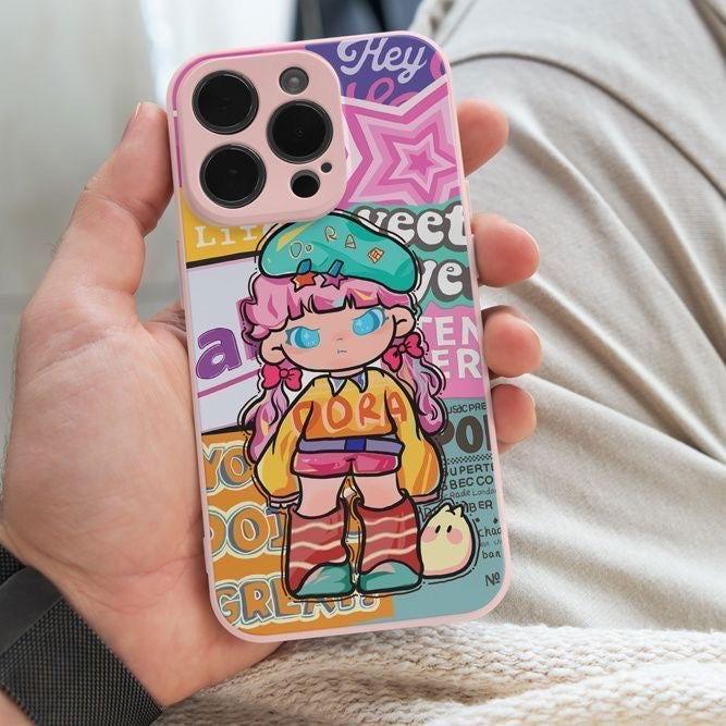Cute Carton Phone Case Cool Girl - HelloAnimeCases