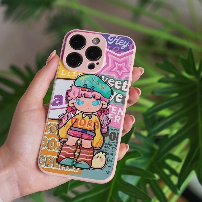 Cute Carton Phone Case Cool Girl - HelloAnimeCases