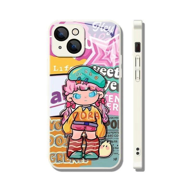 Cute Carton Phone Case Cool Girl - HelloAnimeCases