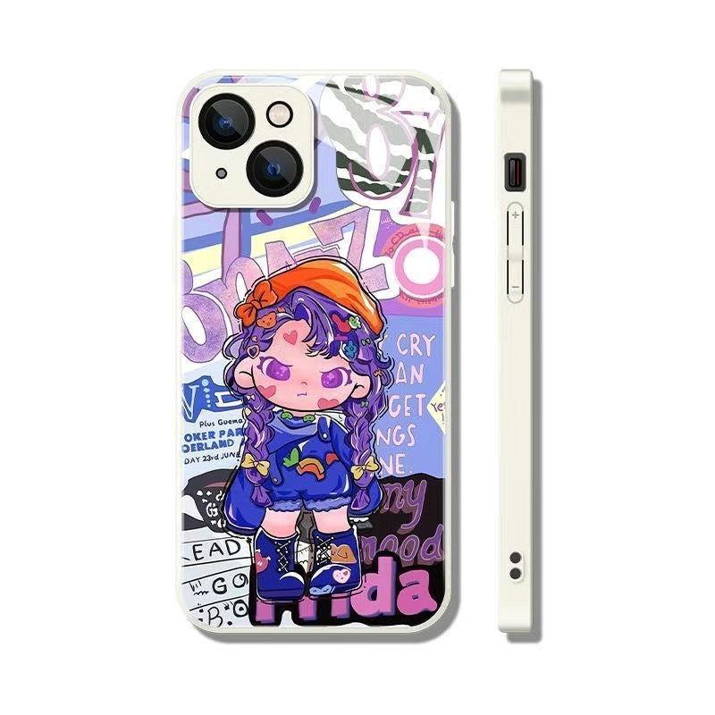 Cute Carton Phone Case Cool Girl - HelloAnimeCases