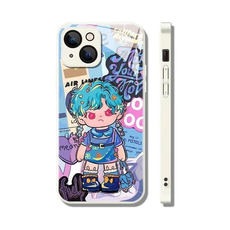 Cute Carton Phone Case Cool Girl - HelloAnimeCases